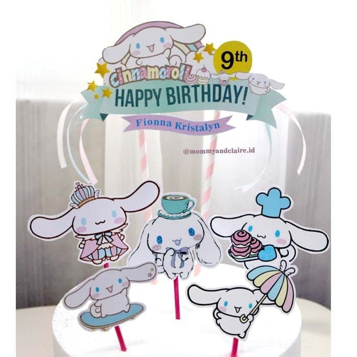 

Promo Termurah [ Best Seller ] Cake Topper cinnamoroll/Hiasan Kue Cinamoroll/Topper Kue
