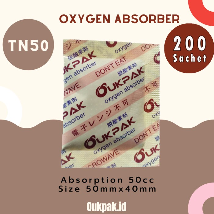 

Termurah [ Best Seller ] OUKPAK Pengawet Makanan 50cc Oxygen Absorber Oksigen Halal