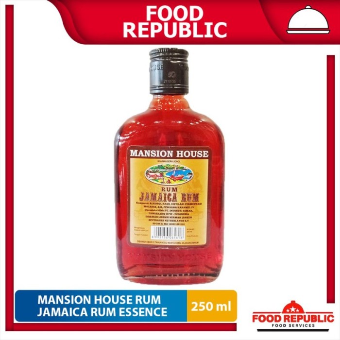 

Termurah [ Best Seller ] RUM ESSENCE 250ML - JAMAICA RUM MANSION HOUSE BAHAN KUE - MINUMAN