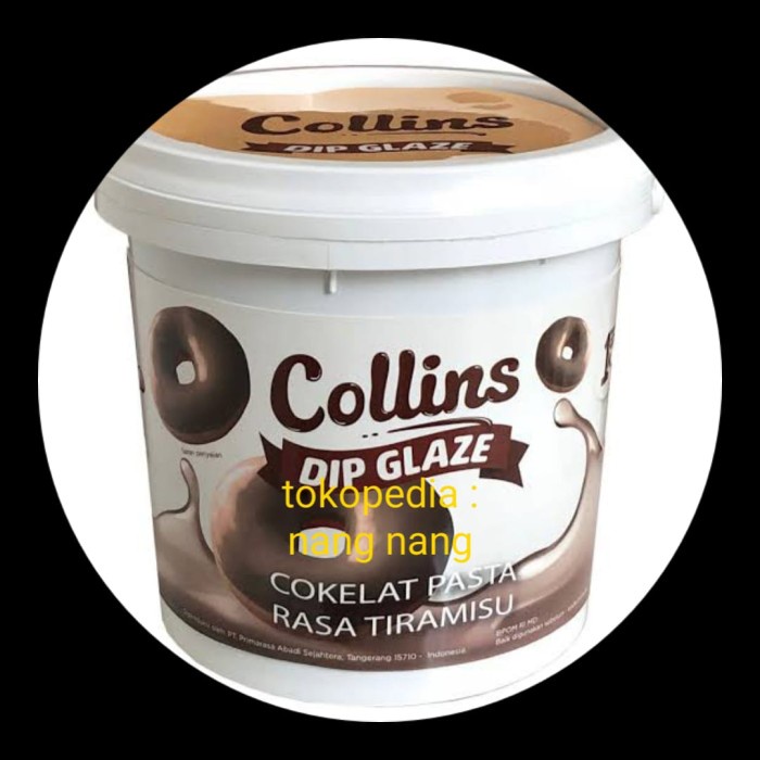 

Termurah [ Best Seller ] Collins dip glaze 1 kg tiramisu