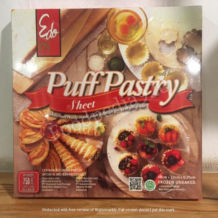 

Termurah [ Best Seller ] puff pastry sheet edo / kulit adonan / puff pastry / kulit zuppa - edo