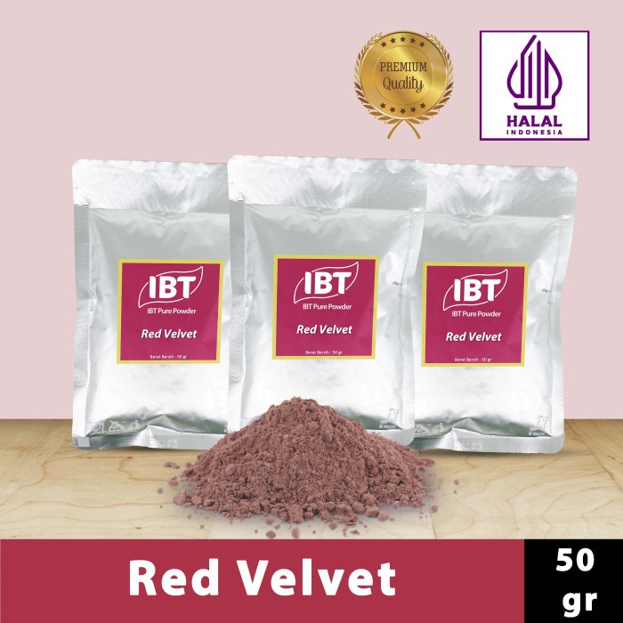 

Promo Termurah [ Best Seller ] Pure Red Velvet Powder Murni Bubuk Import Makanan Kue 50 gr