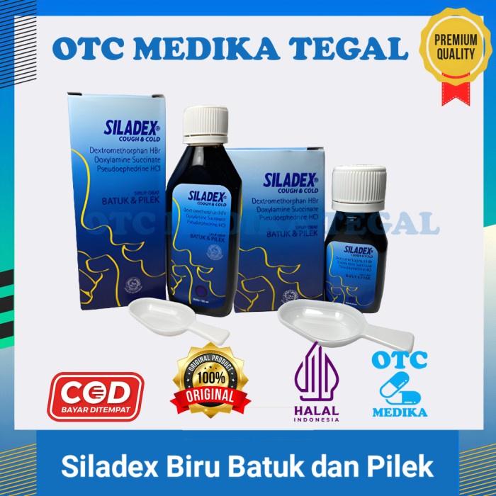 Siladex sirup Biru Mengatasi batuk tidak berdahak dan pilek