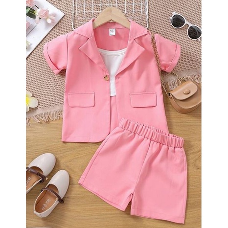 setelan blazer anak perempuan / emily set /blazer kids/ linen set /setelan blazer tank top pendek an