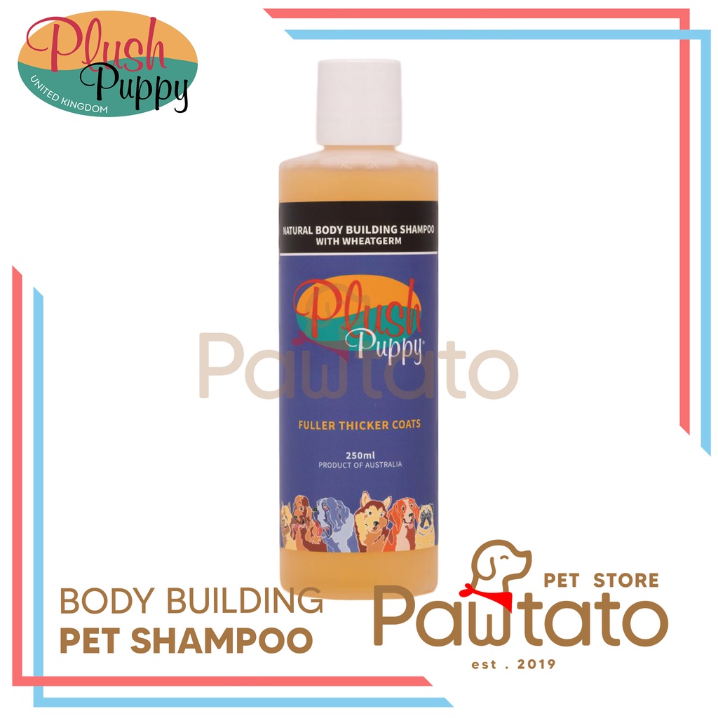 Shampoo Anjing Plush Puppy Bodybuilding Wheatgerm Dog Full Thick Coat Bulu Lebat Volume Poodle Malam