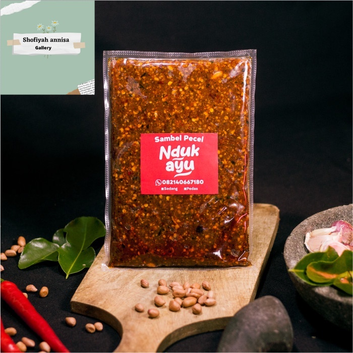 

Sambel Pecel Madiun Sambal Kacang Pecel Pedas Sedang Manis Tradisional - Sedang