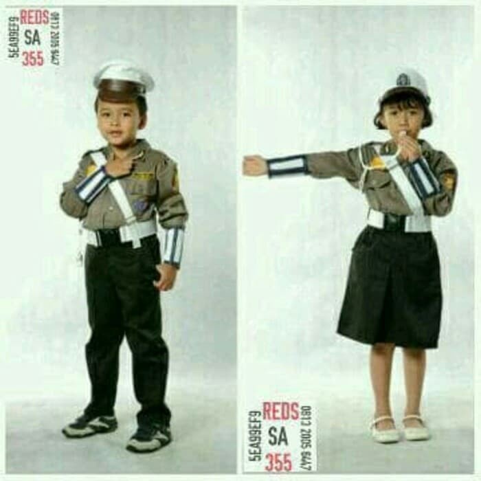 *den* - BAJU POLISI ANAK TK/SERAGAM POLISI ANAK