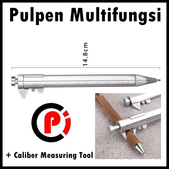 

Pena Pulpen Multifungsi Plus Caliber Measuring Tool Scale Ruler