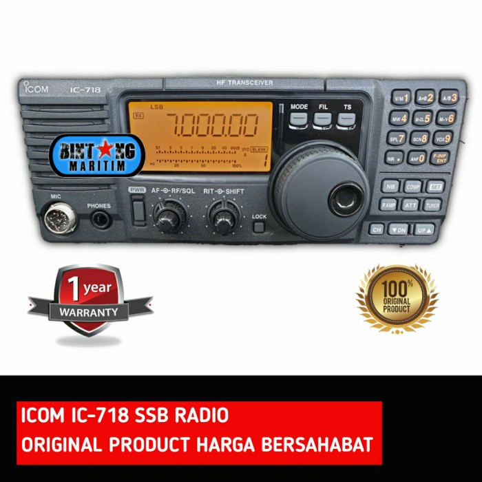 SPECIAL PROMO Ready RADIO SSB ICOM IC-718 IC718 HF TRANSCEIVER ORIGINAL GARANSI