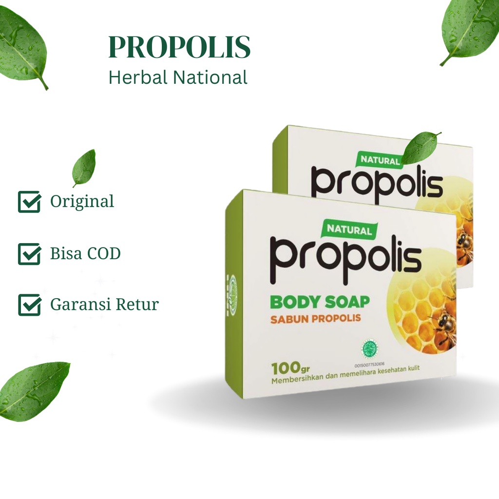 

Sabun Propolis - Herbal Kecantikan Alami - HNI BPOM - Produk Herbal