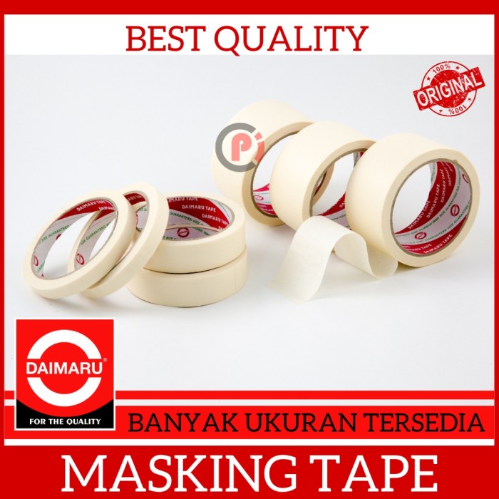 

Original DAIMARU Masking Tape 24mm 48mm 1 2 Inch Lakban Kertas U/ Cat