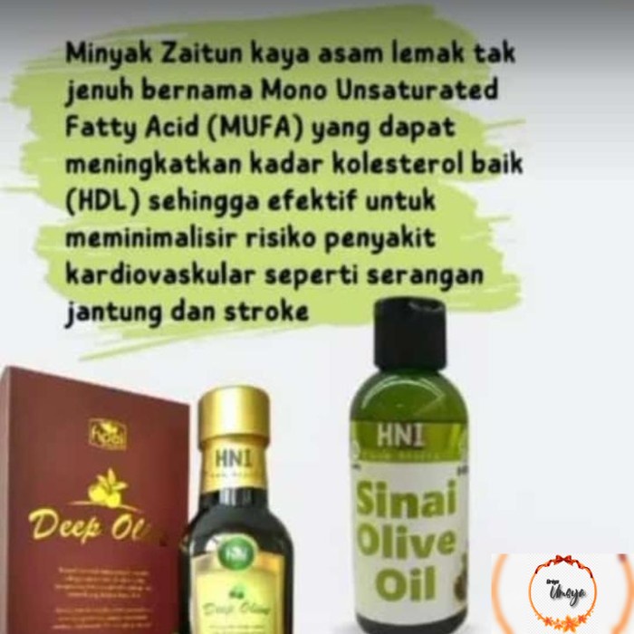 

SINAI OLIVE OIL / DEEP OLIVE minyak zaitun / ekstrak virgin HNI HPAI - SINAI OLIVE