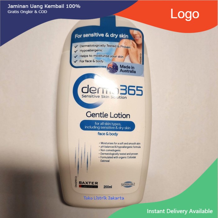 Gentle Lotion Losion Derma365 Derma 365 Dry Kering Sensitive Sensitif