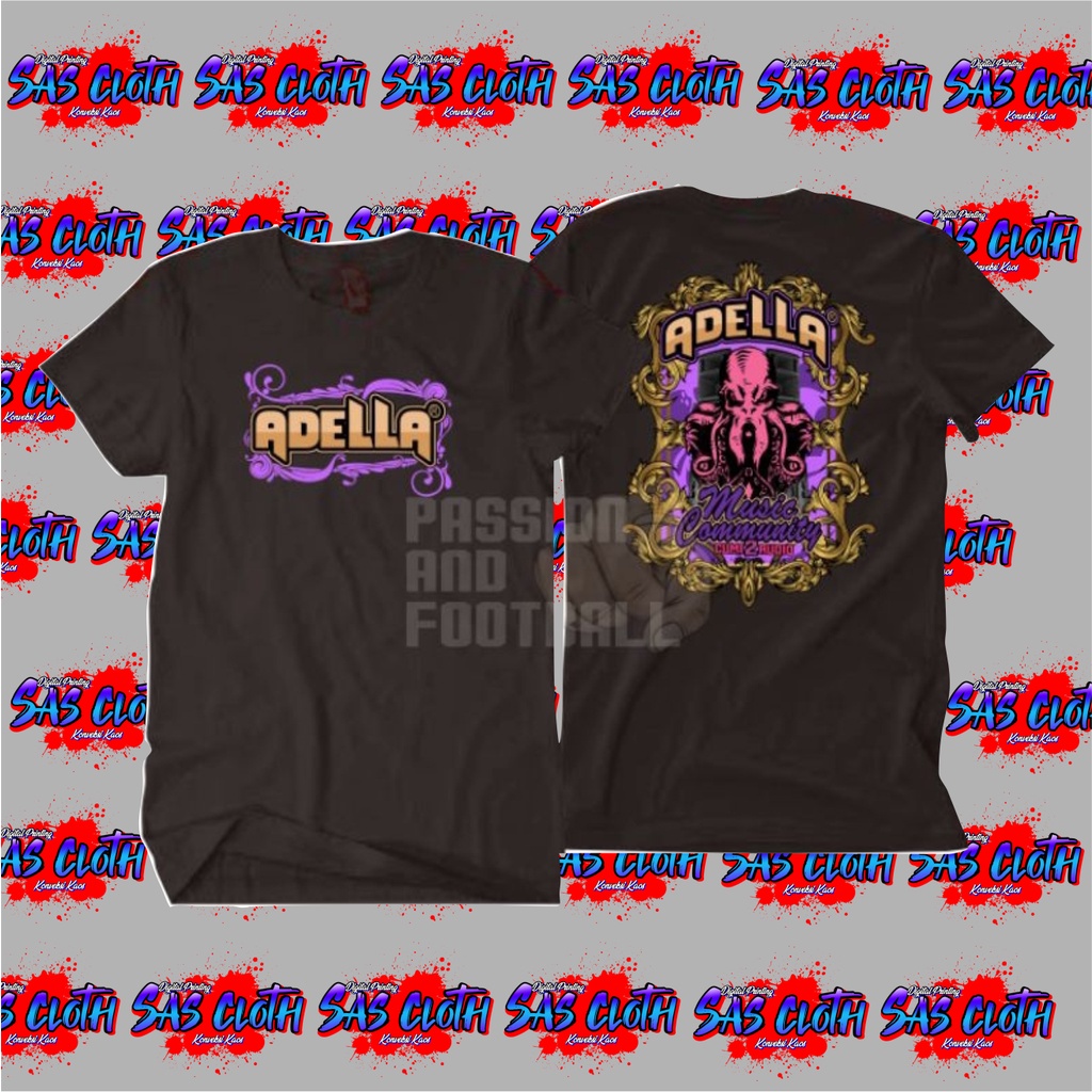 T-SHIRT Kaos Baju OM ADELLA MUSIC COMMUNITY / kaos dangdut / kaos musik / kaos oss