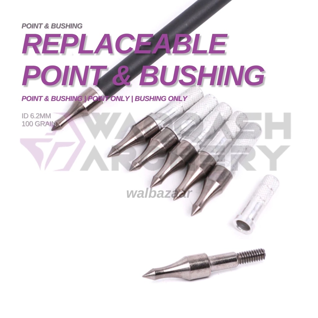 Arrow Point Bushing ID 6.2mm 8mm Aluminium Pin Insert Busing