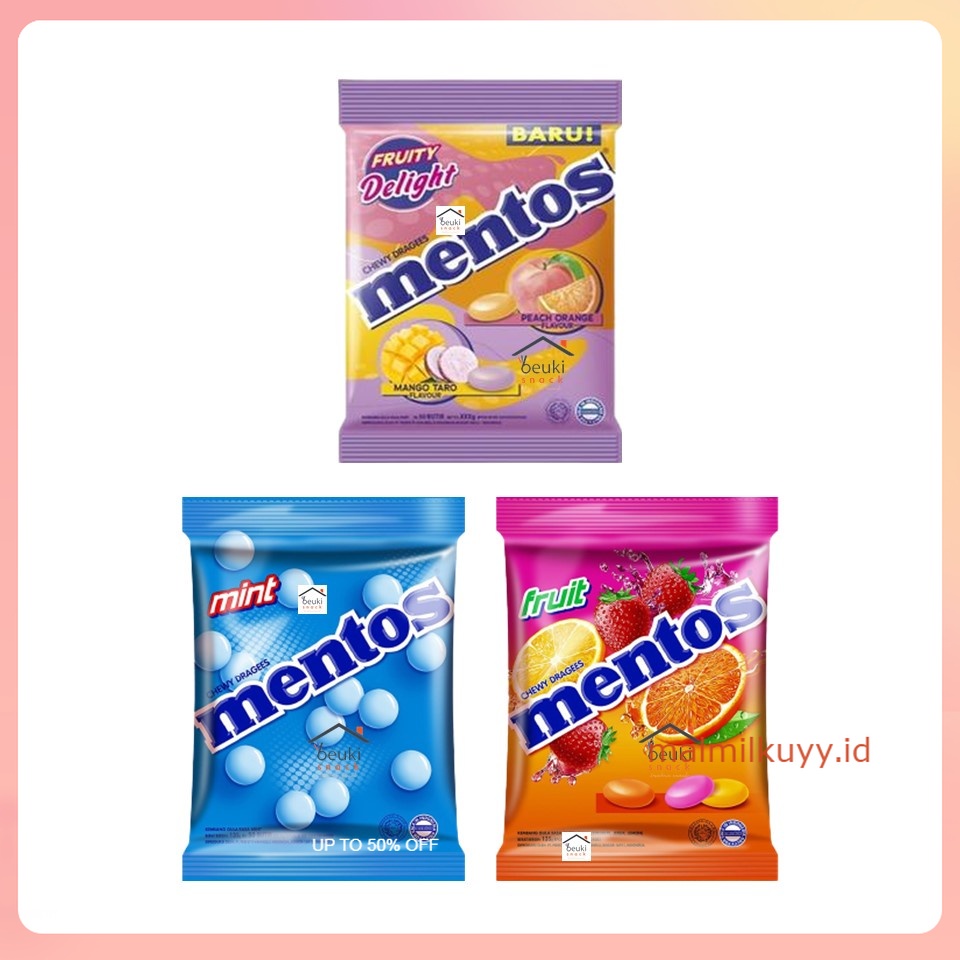 

Mentos Permen Pack Berbagai Varian Pilih Rasa