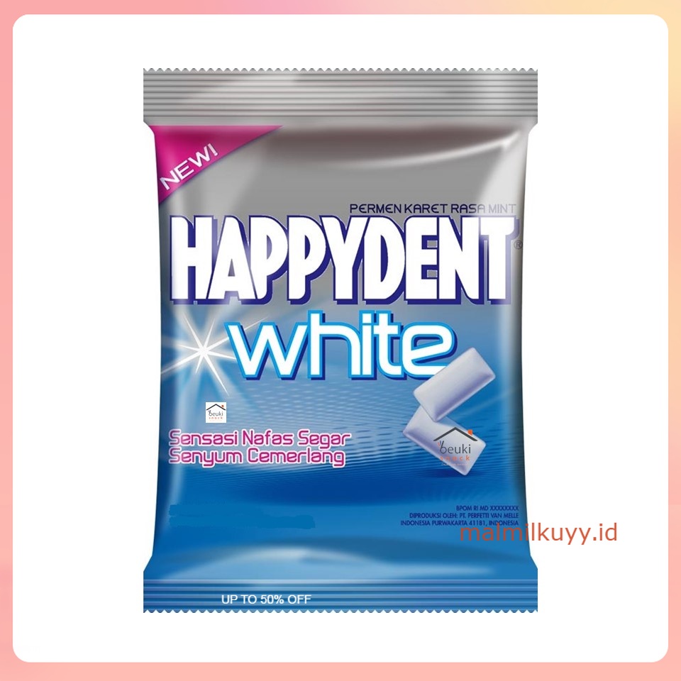 

Happydent Cool White Pack Isi 50 Bungkus