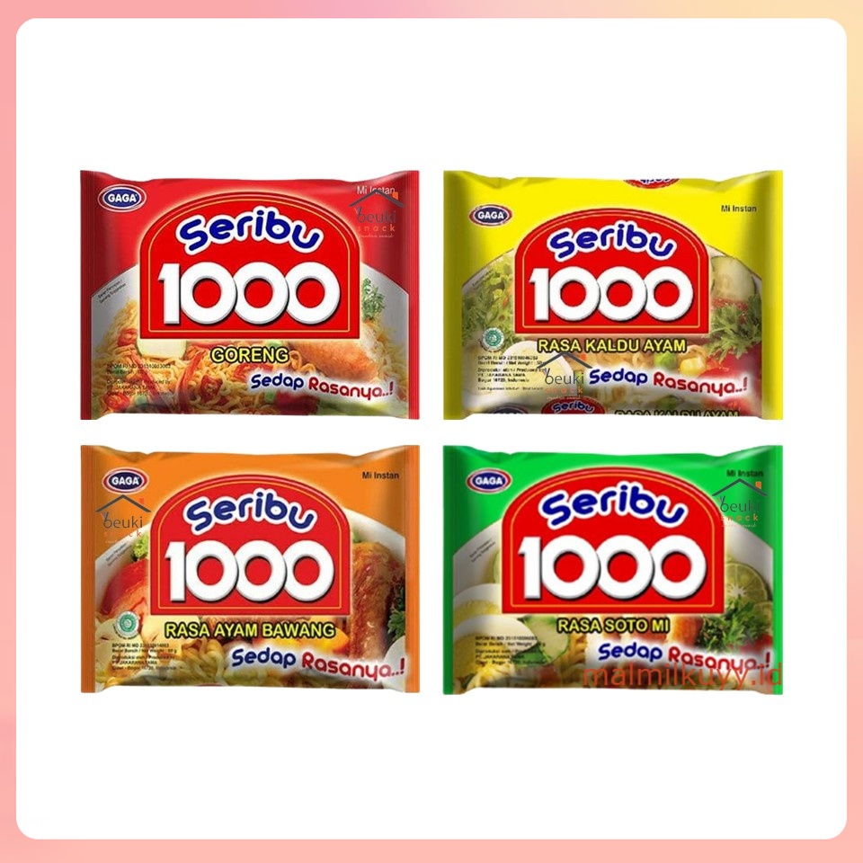 

Gaga 1000 Goreng & Kuah Berbagai Varian Pilih Rasa