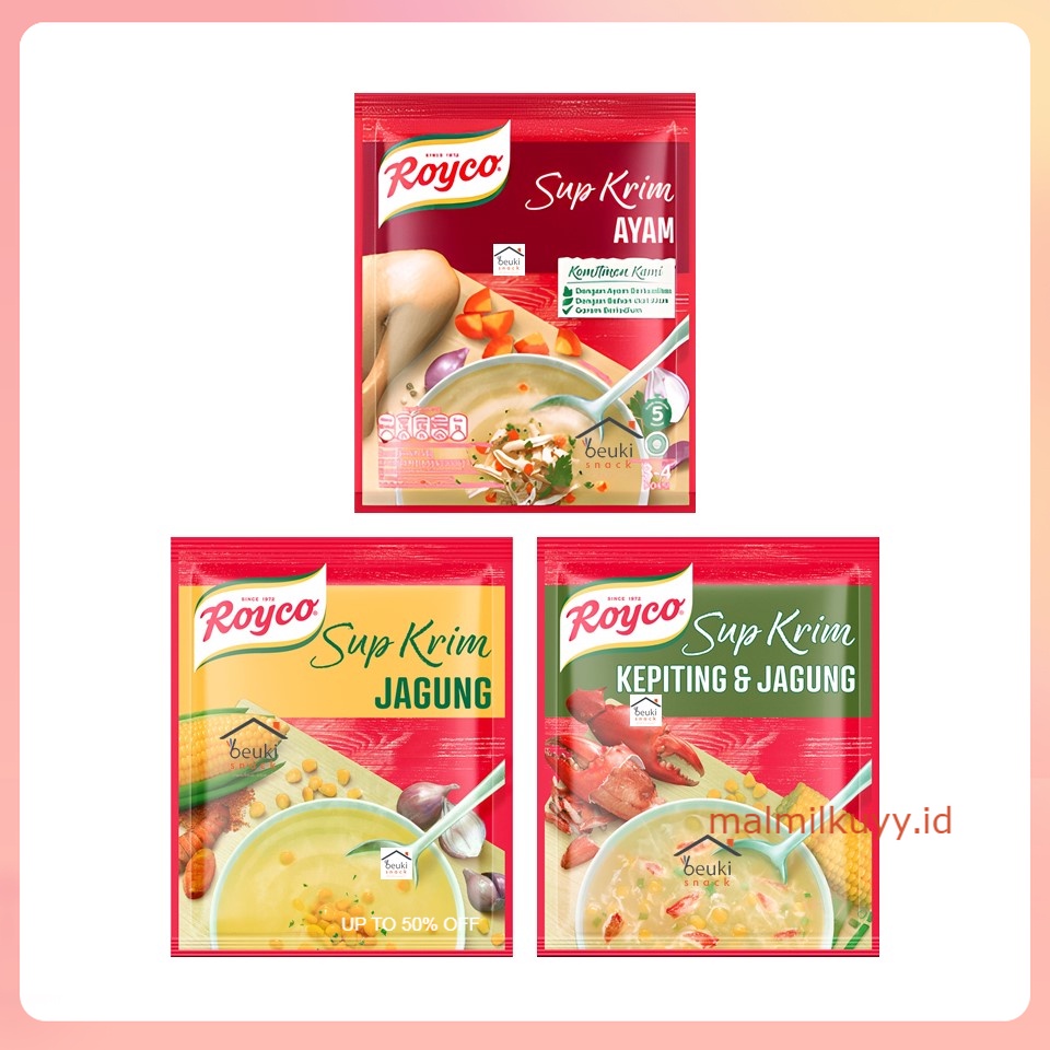 

Royco Sup Krim Lezat dan Gurih Berbagai Varian Pilih Rasa