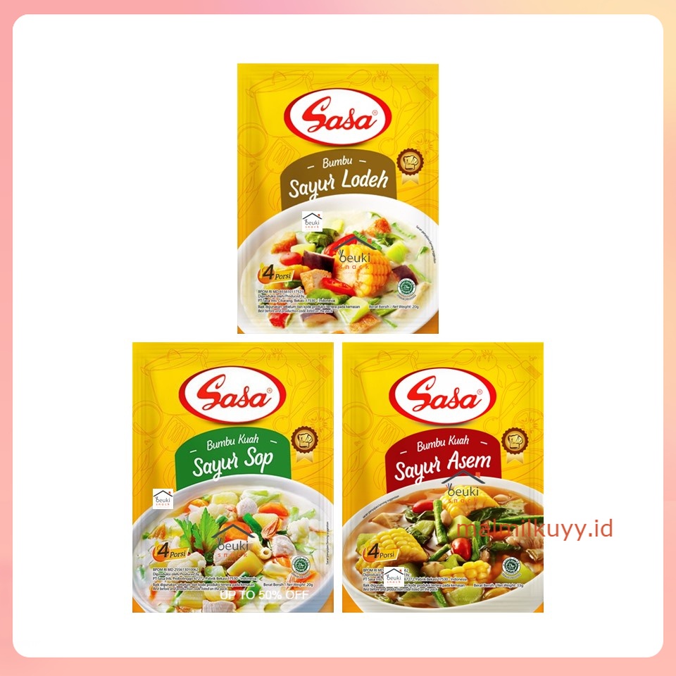 

Sasa Bumbu Praktis Sayur Kuah Berbagai Varian Pilih Rasa