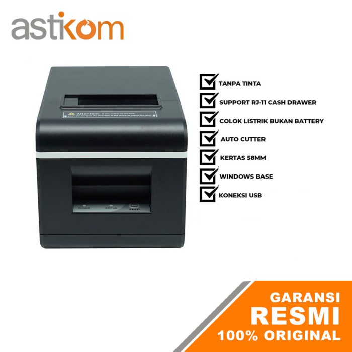 Printer Iware Thermal C58AC Auto Cutter USB C-58AC USB