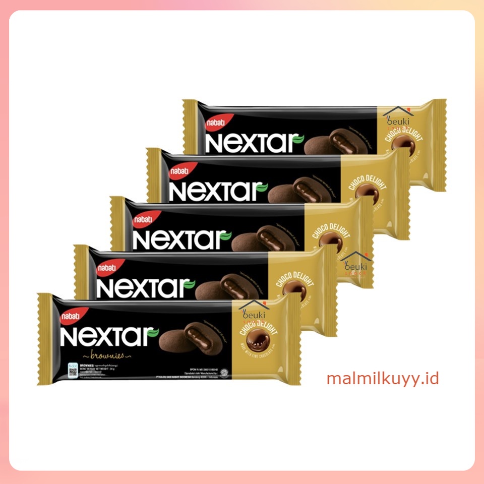 

5PCS Nabati Nextar Chocolate Kue Biskuit Brownies Selai Cokelat