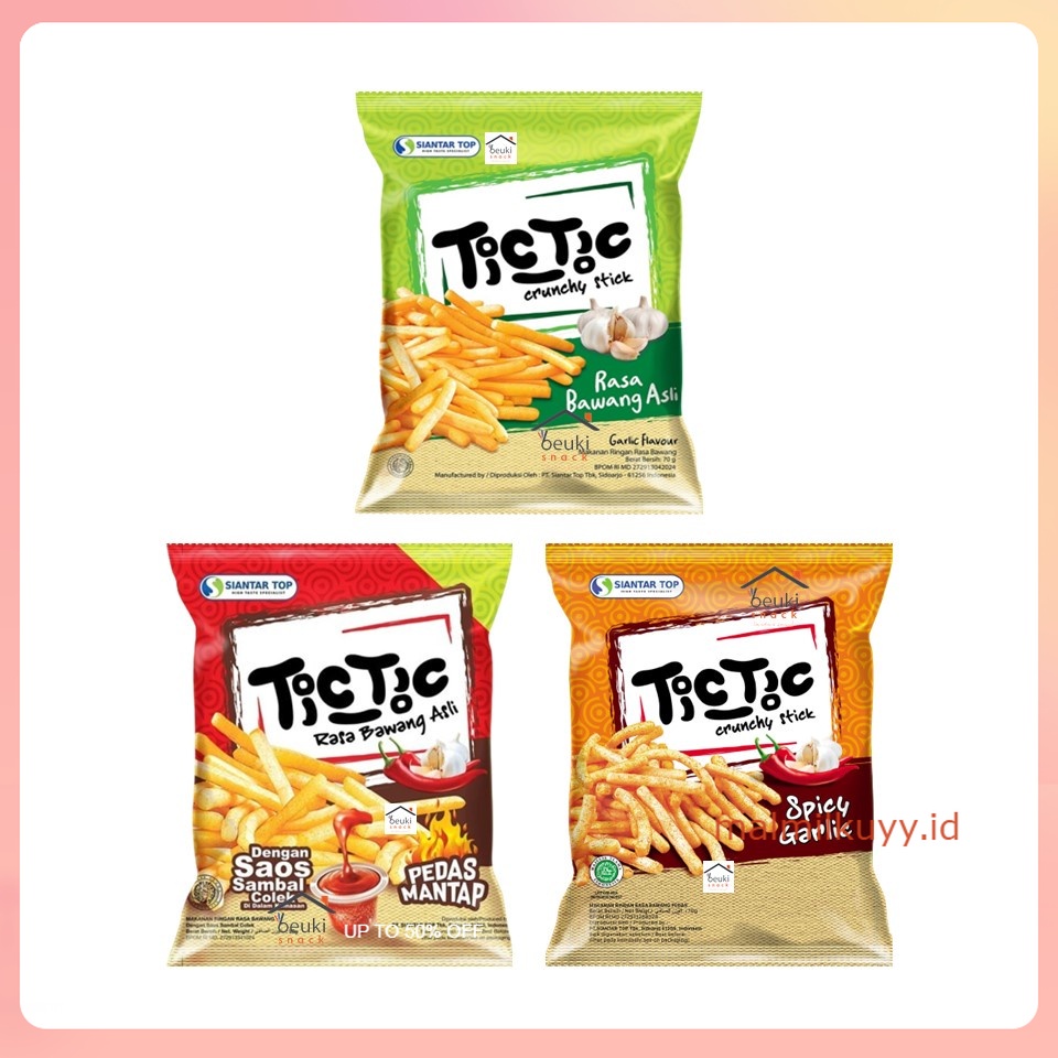 

Tic Tic Crunchy Stick Rasa Bawang Asli Berbagai Varian Pilih Rasa