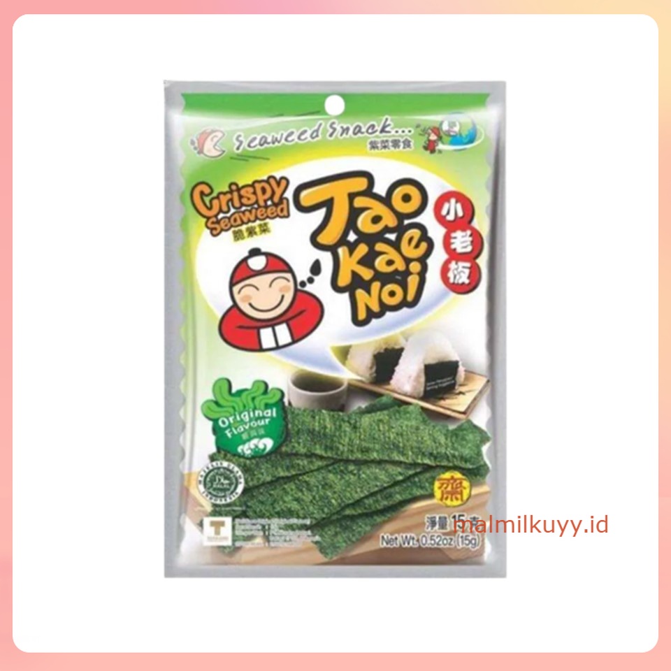 

Taokaenoi Crispy Seaweed Original Kemasan Kecil Berbagai Varian Pilih Rasa