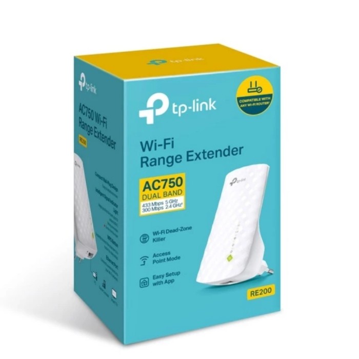 TpLink RE200 AC750 Mesh Wi-Fi Range Extender Tp-Link RE200