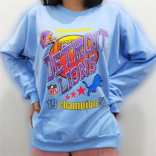 Outfit Wanita Kekinian Atasan Cewek OOTD Kece LIONS DETROIT  BAHAN Premium Murah