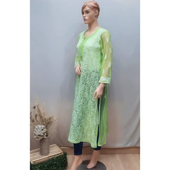 Long kurti sifon georgette handmade /atasan wanita/baju india