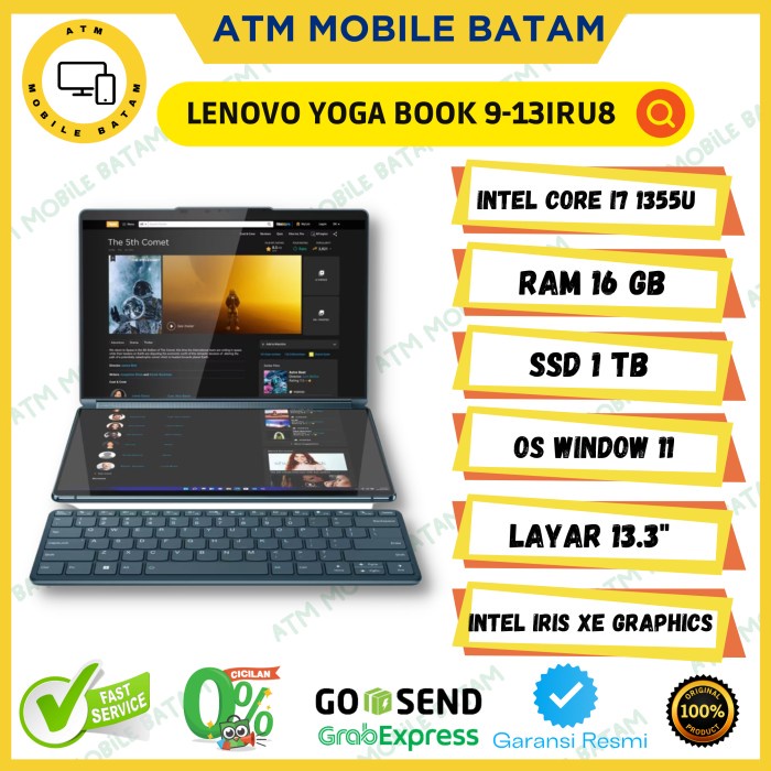 Lenovo Yoga Book 9i i7-1355U 16GB 1TB SSD Iris Xe Dual Screen Win11
