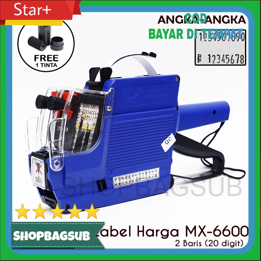 

Alat Label Harga 2 Baris ANGKA-ANGKA tipe MX 6600