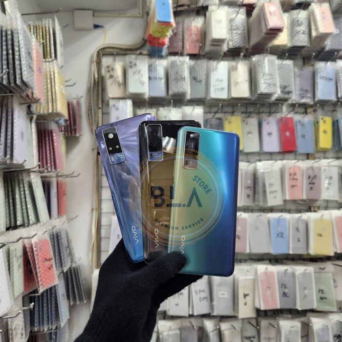 BACK CASING - HOUSING - KESING VIVO Y51 2020 Y51A FULLSET BACKDOOR+BEZEL