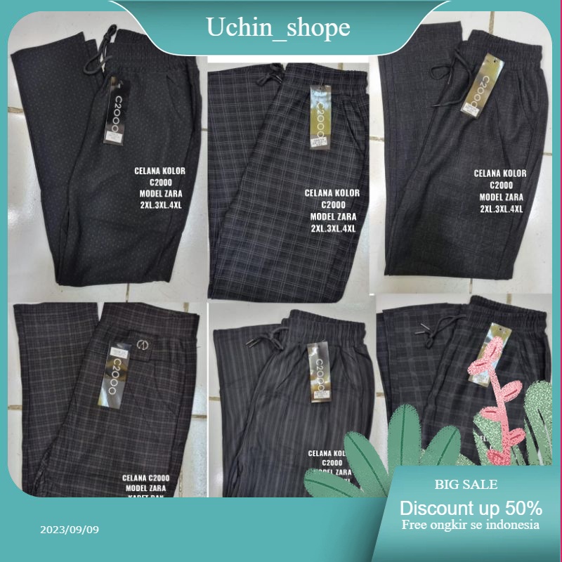 KOLOR KOTAK SALUR WANITA JUMBO ALL SIZE 4XL