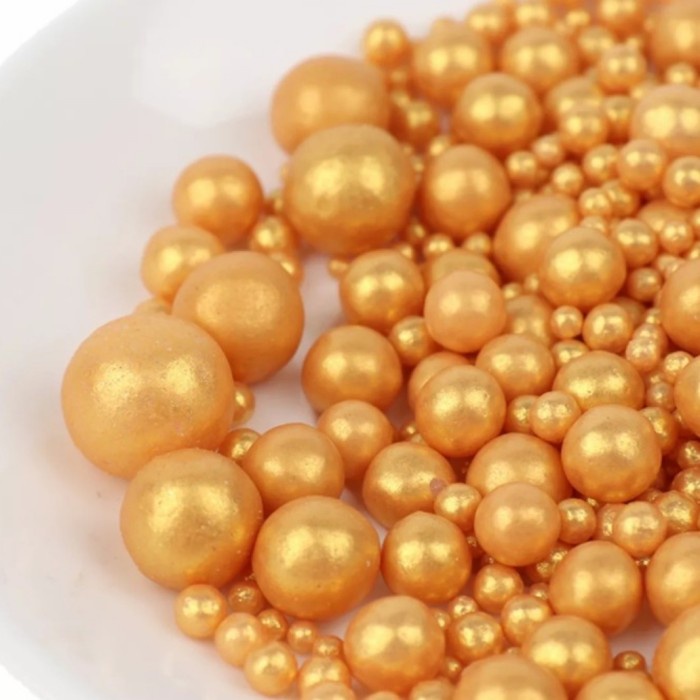 

Promo Terbaru Hiasan Mutiara Kue / Sprinkle Confetti Kue /Cake Pearl Sprinkle Edible - Gold