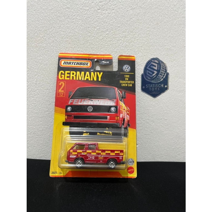 Matchbox 1990 VW Transporter Crew Cab Germany Series