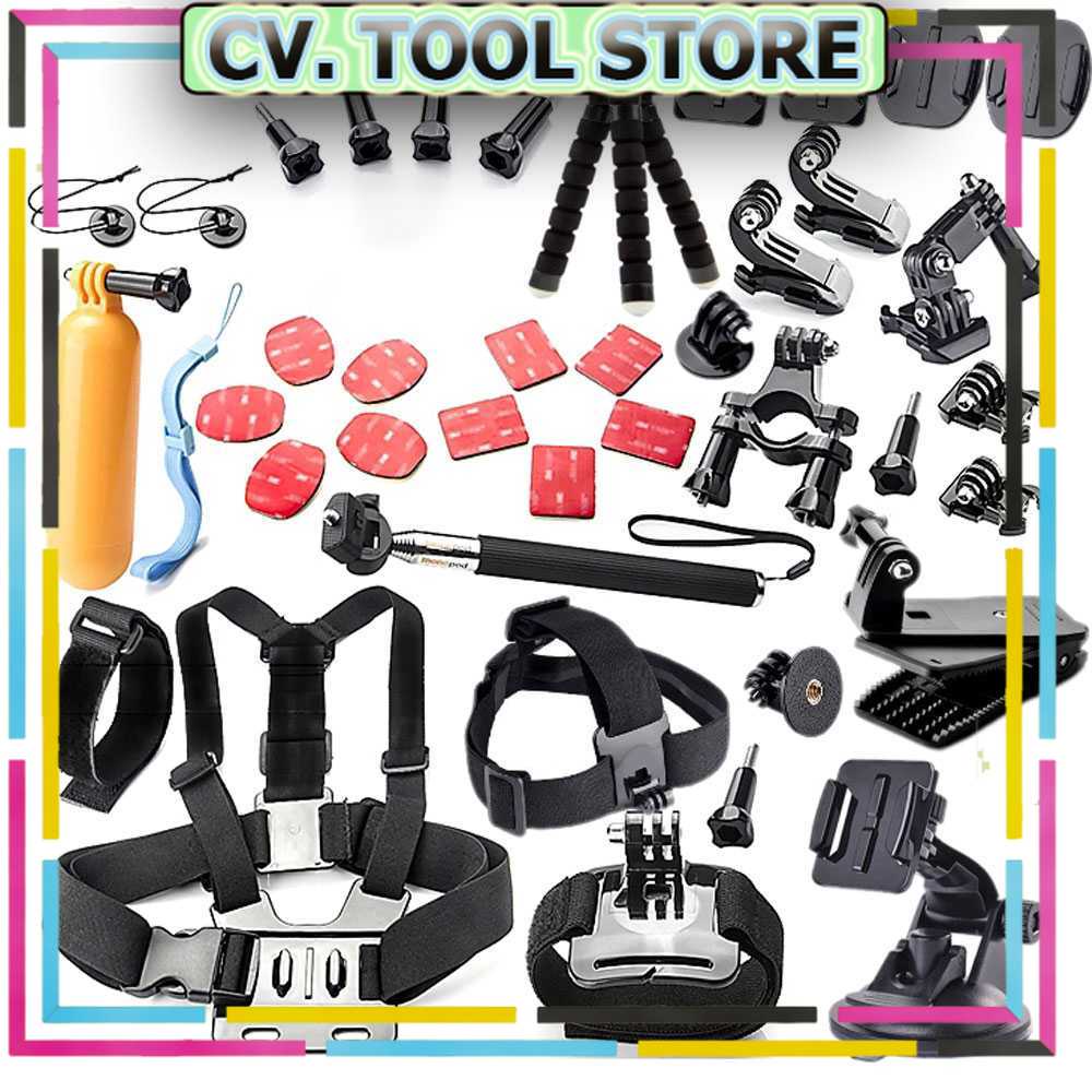 TOOL STORE - TaffSTUDIO Aksesoris Kamera Aksi Full Set GoPro Xiaomi Yi - GS41