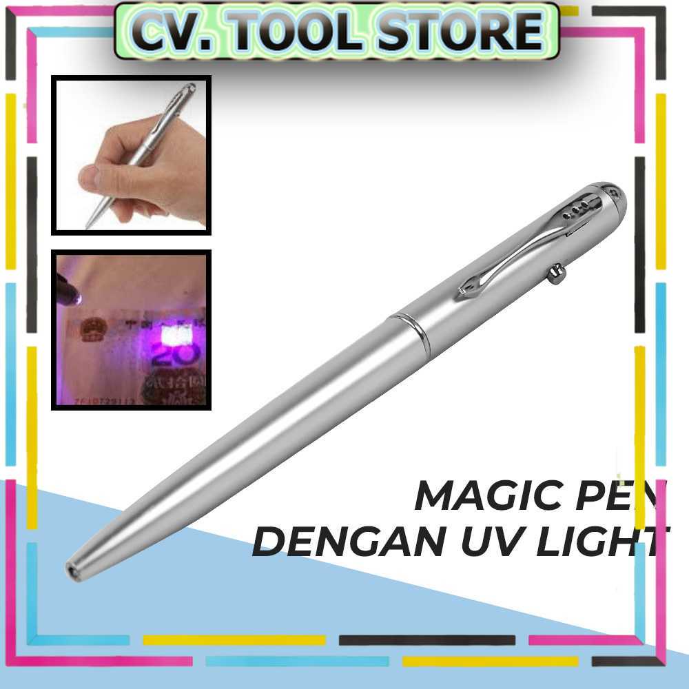 

TOOL STORE - Pena Tinta Invisible Magic Pen dengan UV Light - HY-0812