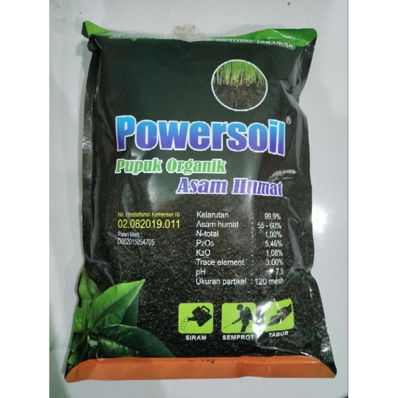 

Power Soil 1kg Pupuk Pembenah Tanah Asam Humat 1kg Powersoil