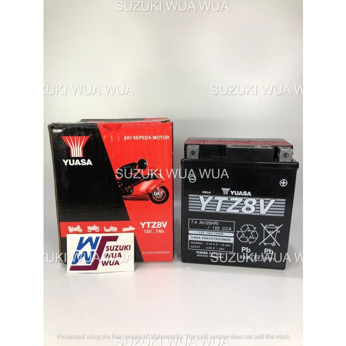 AKI KERING KLX 150 KLX 250 R25 CBR150 CBR250 ORIGINAL YUASA YTZ8V