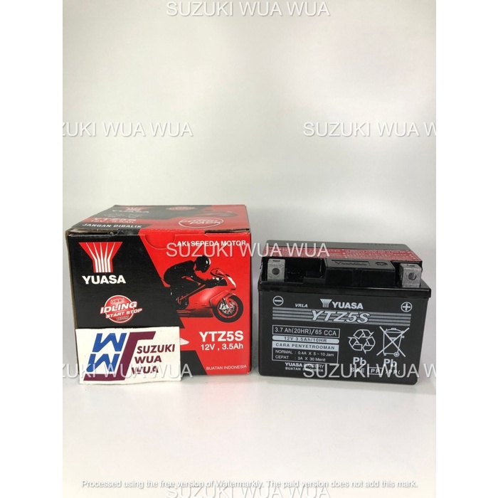 AKI KERING MIO M3 SOUL GT FINO BEAT SCOOPY ORIGINAL YUASA YTZ5S