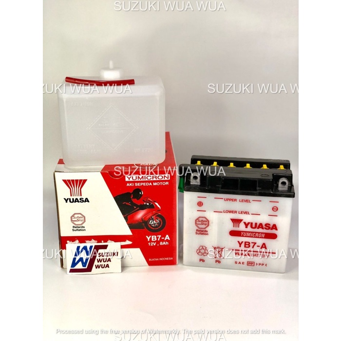 AKI BASAH THUNDER 125 GS 400X ORIGINAL YUASA YB7-A