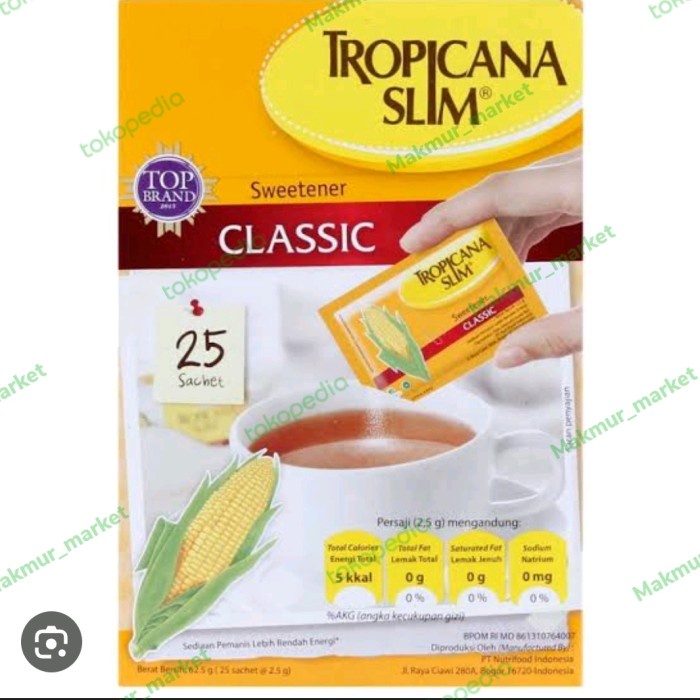 

TROPICANA SLIM SWEETENER 25'S BOX