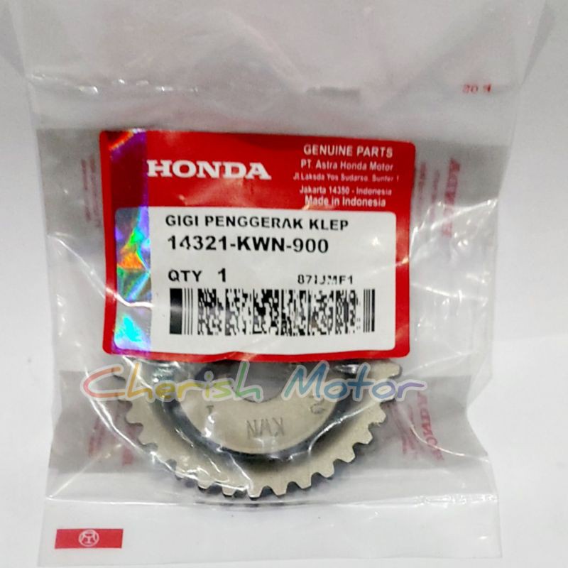 GEAR SENTRIK VARIO 125 / GIGI PENGERAK KLEP 14321-KWN-900