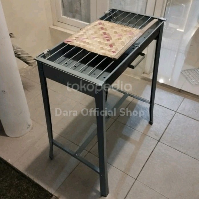 NEW Bakaran Sate Arang Stainless Galvanis Panggangan Ikan Jagung Ayam - Kecil