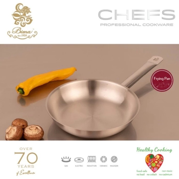 NEW frypan bima chefs stainless SUS304 - 24cm