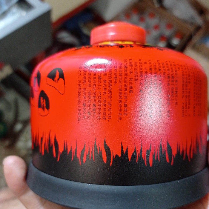 PROMO Tabung Gas Camping Canister 230g dan 450g with Rubber Bumper-ISI - WILD Dent