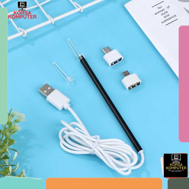 Kamera Endoskopi Pembersih Telinga Otoskop Endoscope HD Alat Camera Telinga THT USB XGKHUT Original
