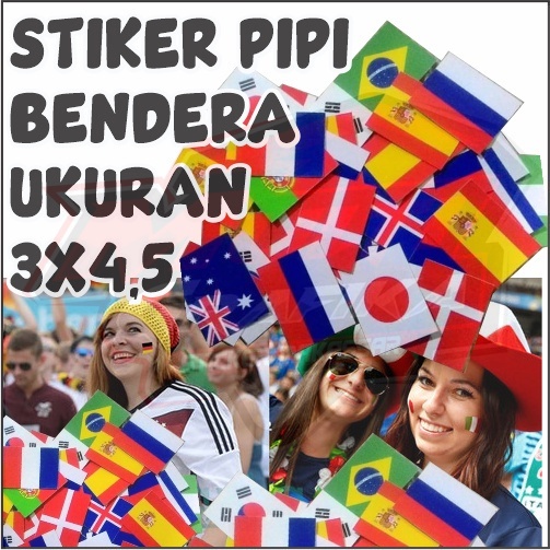 

Stiker Pipi Bendera Piala Dunia Ukuran 4.5 x 3 CM Wallpaper Walpaper Dekorasi